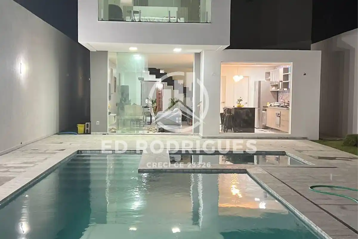 venda-casa-alto-padrao-praia-pacheco-ceara-piscina-noturna