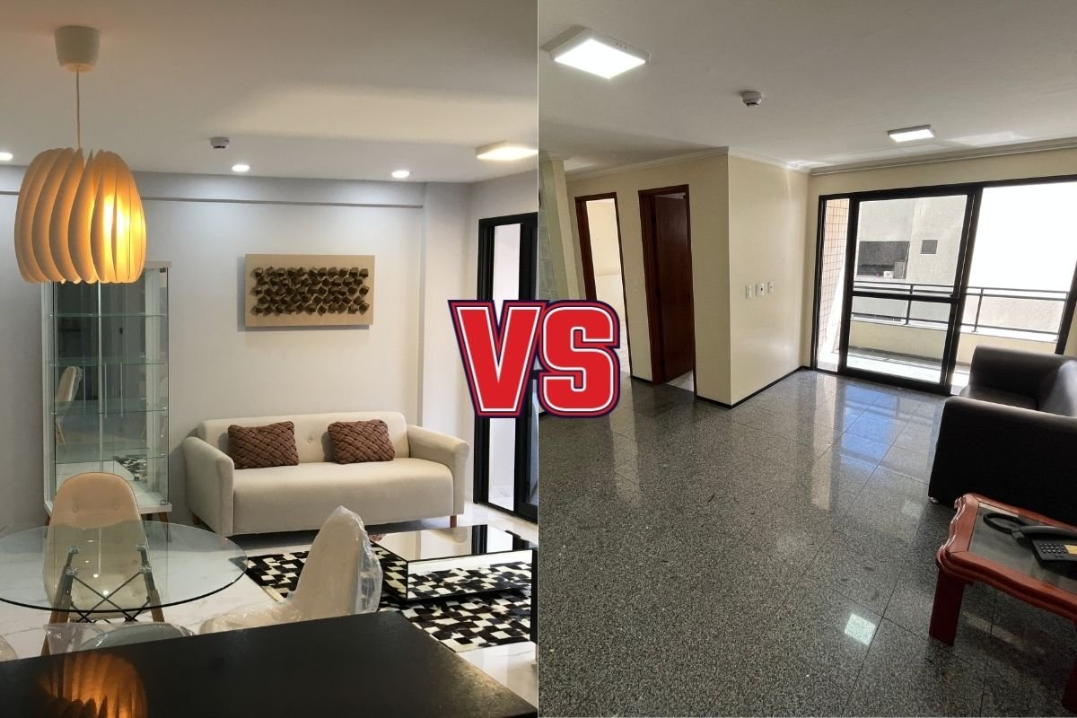 flat pronto ou reformar